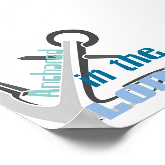 im Herrn verankert Poster (Ecke)