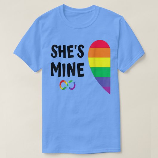 im hers mine match for stolde lesbian coupl T-Shirt (Design vorne)