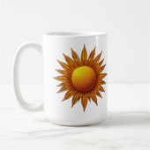 „Im Herz der Sonne – Wo Stille leuchtet“ Kaffeetasse (Links)