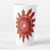 „Im Herz der Sonne – Wo Stille leuchtet“ Milchtasse (Vorderseite)