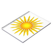 „Im Herz der Sonne – Wo Stille leuchtet“ Notizblock (Linke Seite)