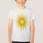 „Im Herz der Sonne – Wo Stille leuchtet“ Tri-Blend Shirt (Vorderseite)