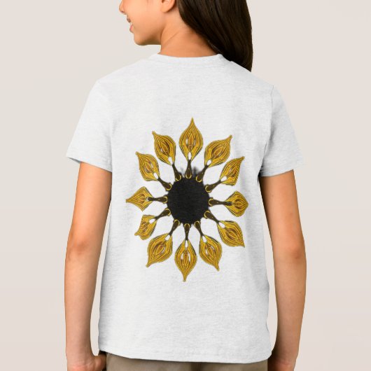 „Im Herz der Sonne – Wo Stille leuchtet“ Tri-Blend Shirt (Rückseite)