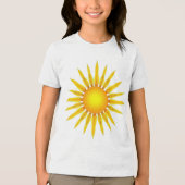 „Im Herz der Sonne – Wo Stille leuchtet“ Tri-Blend Shirt (Vorderseite)