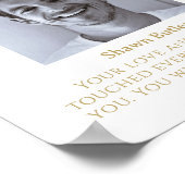 Im Herzen des Gedächtnisses, ein elegantes Hochzei Poster (Ecke)