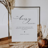 Im Herzen des Gedächtnisses, ein elegantes Hochzei Poster