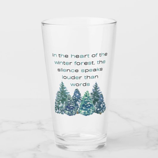 Im Herzen des Winterwaldes Glas (Vorderseite)