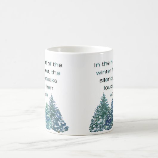 Im Herzen des Winterwaldes Kaffeetasse (Mittel)