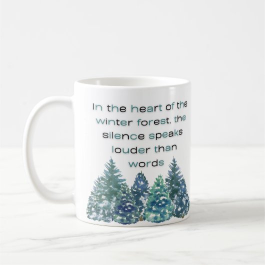 Im Herzen des Winterwaldes Kaffeetasse (Links)