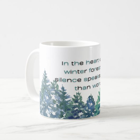 Im Herzen des Winterwaldes Kaffeetasse (Vorderseite Links)