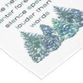 Im Herzen des Winterwaldes Kurzer Tischläufer (Ecke)