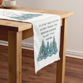 Im Herzen des Winterwaldes Kurzer Tischläufer