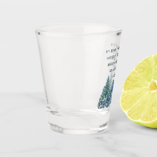 Im Herzen des Winterwaldes Schnapsglas (Links)