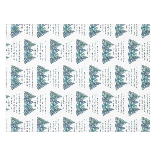 Im Herzen des Winterwaldes Tischdecke (Vorderseite (Horizontal))