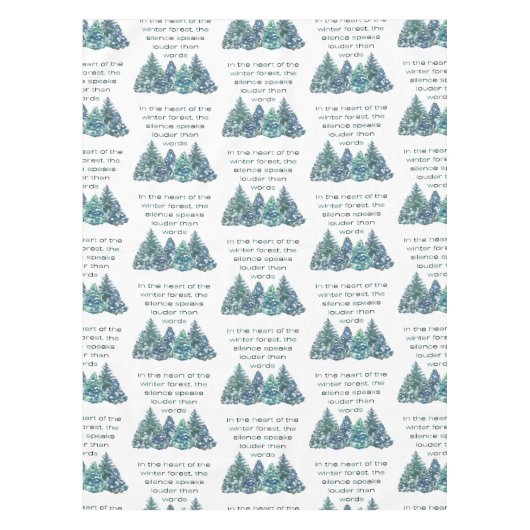 Im Herzen des Winterwaldes Tischdecke (Vorderseite)