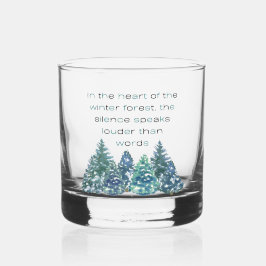 Im Herzen des Winterwaldes Whiskyglas