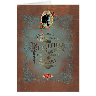 Im Herzen eines Pferdes ~ Grußkarte