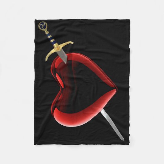 Im Herzen Fleecefeblanket gestrandet Fleecedecke (Vorderseite)