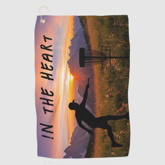 Im Herzen Golfhandtuch (Vorderseite)