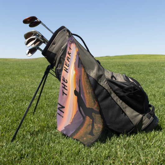 Im Herzen Golfhandtuch (Gras)