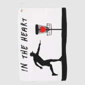 Im Herzen Golfhandtuch (Vorderseite)