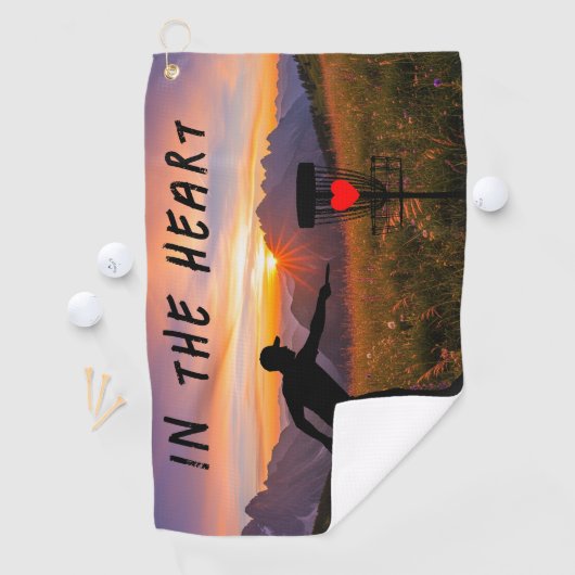 Im Herzen Golfhandtuch (Insitu)