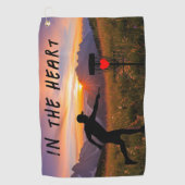 Im Herzen Golfhandtuch (Vorderseite)