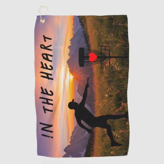 Im Herzen Golfhandtuch (Vorderseite)