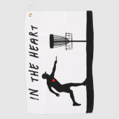 Im Herzen Golfhandtuch (Vorderseite)