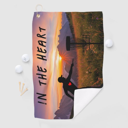 Im Herzen Golfhandtuch (Insitu)