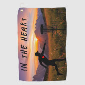 Im Herzen Golfhandtuch (Vorderseite)