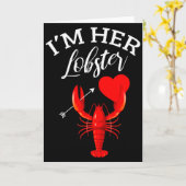 Im Herzen Hummer-Herz-Paar-Passendes Geschenk Vale Karte (Gelbe Blume)