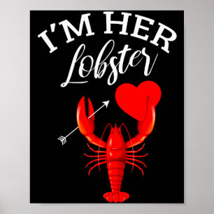 Im Herzen Hummer Herz Paar passendes Geschenk Vale Poster