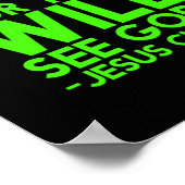 Im Herzen wird Gott Bibel Zitat Christlich J Poster (Ecke)