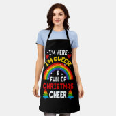 Im Hier bin ich Que Weihnachten LGBTQ Gay Pride Ra Schürze (Getragen)
