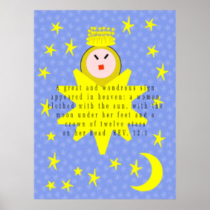 Im Himmel erschien ein großes und wundervolles Zei Poster