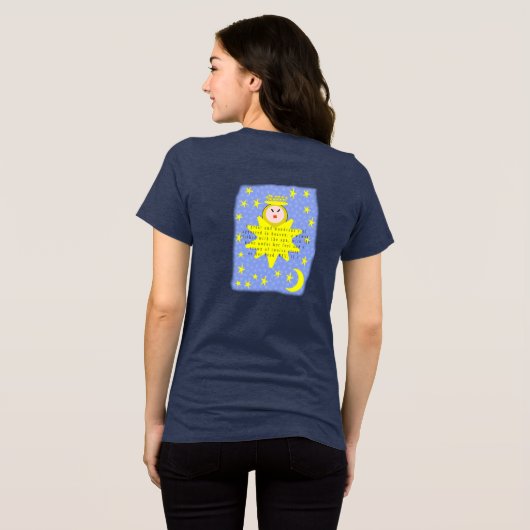 Im Himmel erschien ein großes und wundervolles Zei Tri-Blend Shirt (Rückseite voll)