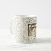 Im Himmel geschaffene Herzen Kaffeetasse (Vorderseite Links)
