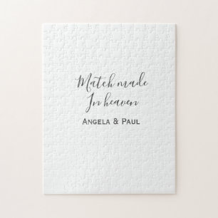 Im Himmel geschlossene Ehe Name Paar Hochzeit einf Puzzle