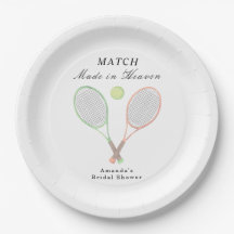 Im Himmel geschlossene Tennis-Hochzeitsdusche