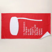 Im Himmel gibt es kein Bier Strandtuch (Vorderseite)