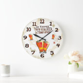 Im Himmel gibt es keine Bierwand Große Wanduhr (Zuhause)