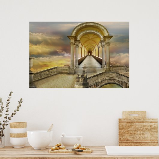 Im Himmel steil Poster (Küche)