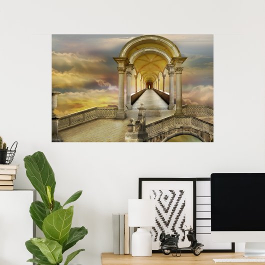 Im Himmel steil Poster (Heimbüro)