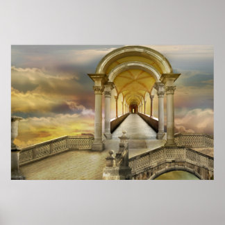 Im Himmel steil Poster