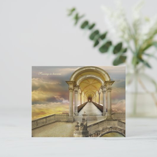 Im Himmel steil Postkarte (Stehend Vorderseite)