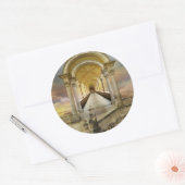 Im Himmel steil Runder Aufkleber (Umschlag)