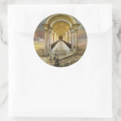 Im Himmel steil Runder Aufkleber (Tasche)