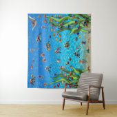 Im Hintergrund des Fotos im Bubbly Tank Wandteppic Wandteppich (Beispiel)