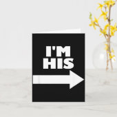 I'm His Arrow Inting Right Matching Couple I'm His Karte (Gelbe Blume)